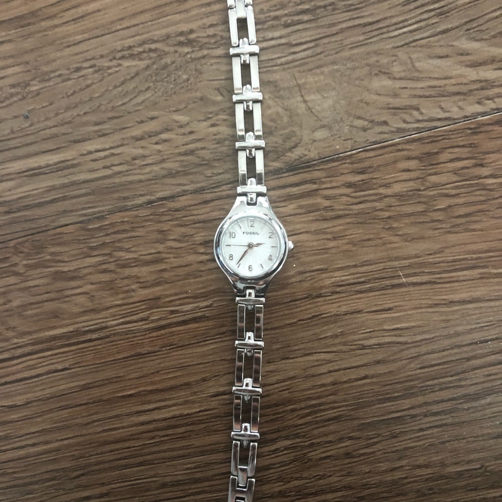 Fossil silver watch